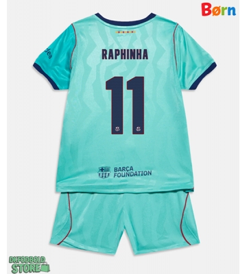 Barcelona Raphinha Belloli #11 Replika Babytøj Tredje sæt Børn 2026-27 Kortærmet (+ Korte bukser)